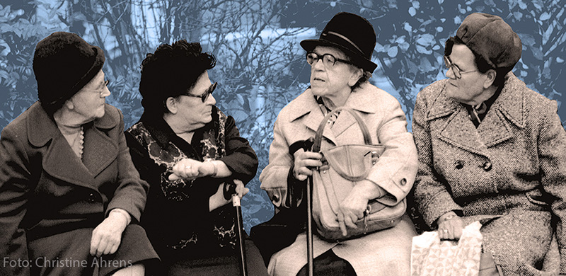 Vier auf der Bank Foto: Christine Ahrens